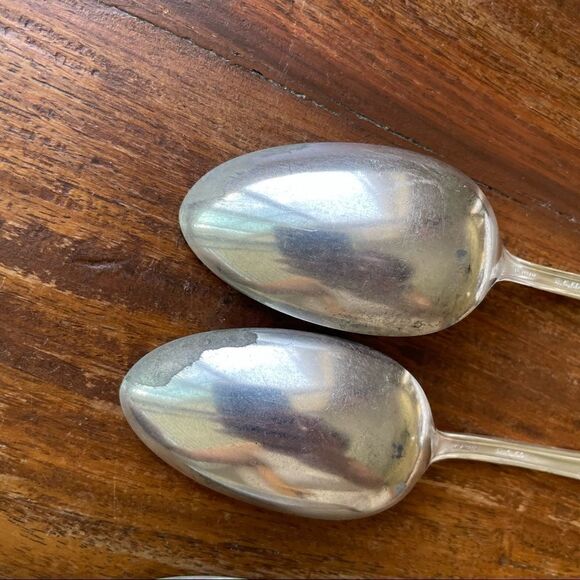 Vintage 1927 R C Co Orleans Set of 3 Dinner Spoons - Picture 8 of 11